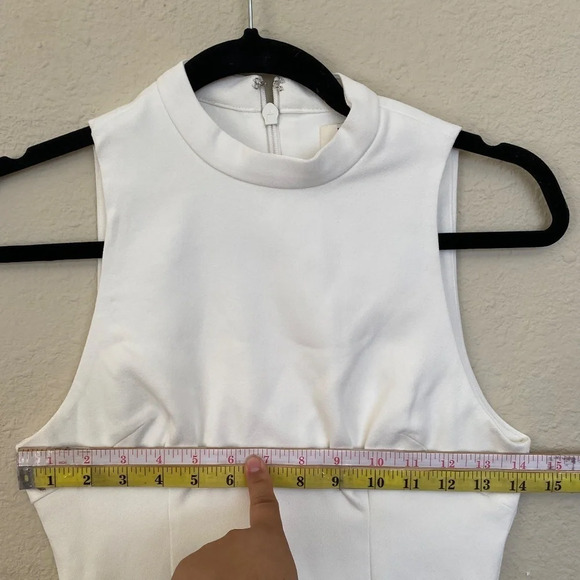 HOUSE OF CB 'Charlize' White Crystal Trim‎ Dress/Size XS NWOT - Picture 14 of 16